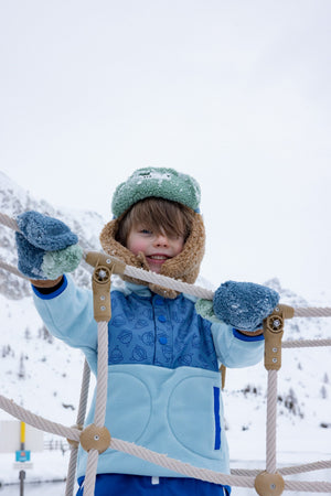 Roarsome - Çocuk Trapper Şapkalar - Mavi/Bej