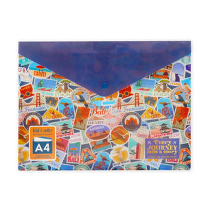Legami - Document Folder - Fold & Order - Reise Stickers
