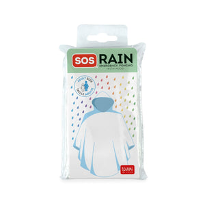 Legami - Waterproof Poncho Adults - SOS Rain - Adult's size