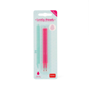 Legami - Set 2 Nachfülldosen Freundliche Freunde Gel-Pens - Pinke Tinte