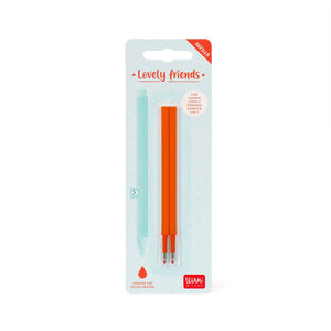 Legami - Set 2 Nachfüllungen Süße Freunde Gelstifte - Orange Tinte