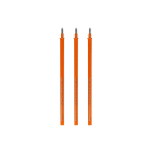 Legami - 3er Set Nachfüllbare Radierbare Stifte - Orange Tinte - Radierbare Stift