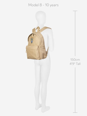 Ralph Lauren Boys Canvas Polo Bear Backpack in Beige (36cm)