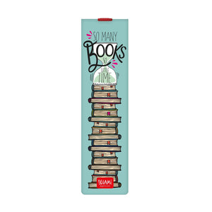 Legami - Illustrated Kitap Ayracı ile Elastic Band - Kitap Lover, So Many Books - Kitap Ayracı