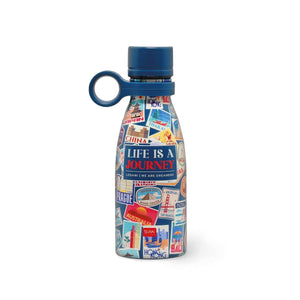 Legami - 300 ml Mini Vakum Şişe - Seyahat Stickers - Sıcak ve Soğuk