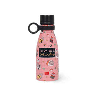 Legami - 300 ml Mini-Vakuumflasche - Sushi Cat - Warm und Kalt