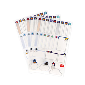 Legami - Protective Film mit selbstklebenden Labels - My Name Is... - Weltraum