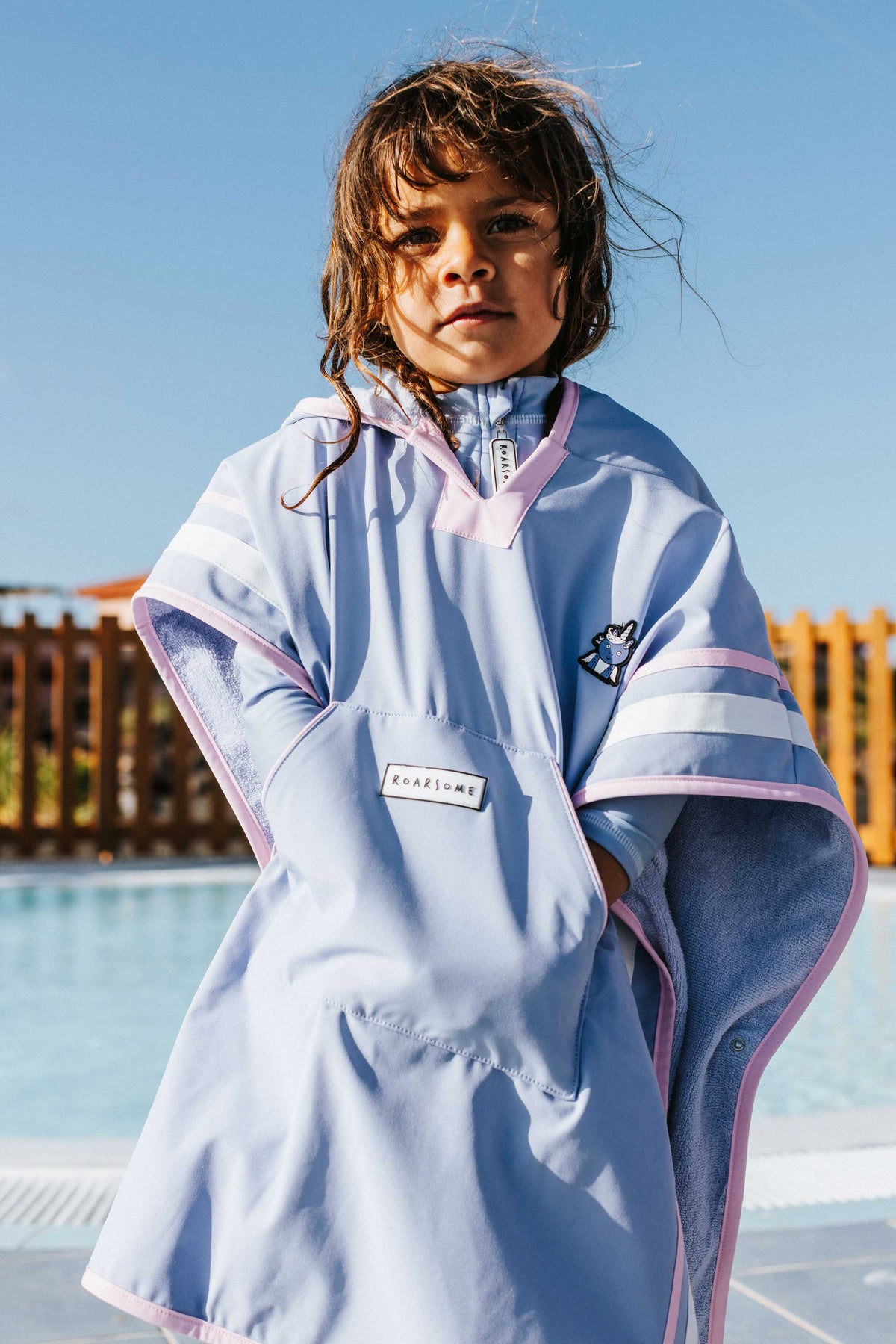 Roarsome - Einhorn-Glitzer - Kinder-Poncho-Handtuch