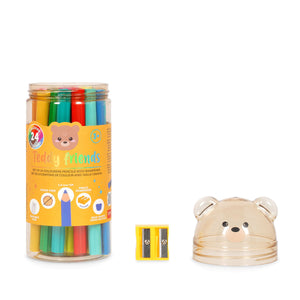 Legami - Seti 24 Colouring Kalem ile Kalemtraş - Teddy Arkadaşlar