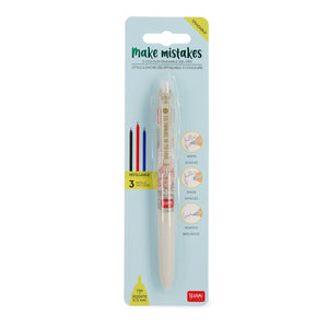 Legami - 3-Colour Erasable Gel Kalem - Seyahat - Make Mistakes