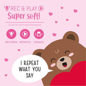 Legami - Pelüş Oyuncak Toy ile Voice Recording - Süper Yumuşak Rec&Play