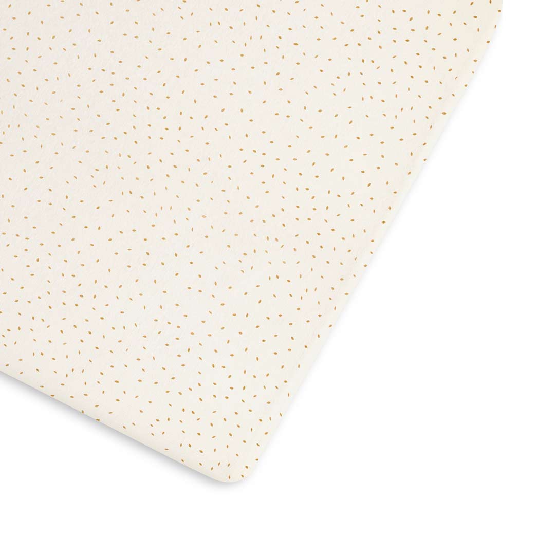 The Little Green Sheep Organic Cot & Cot Bed Fitted Sheet - Linen Rice-Sheets- | Natural Baby Shower