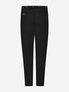 Zeco Boys School Slim Fit Regular Leg Trousers in Black