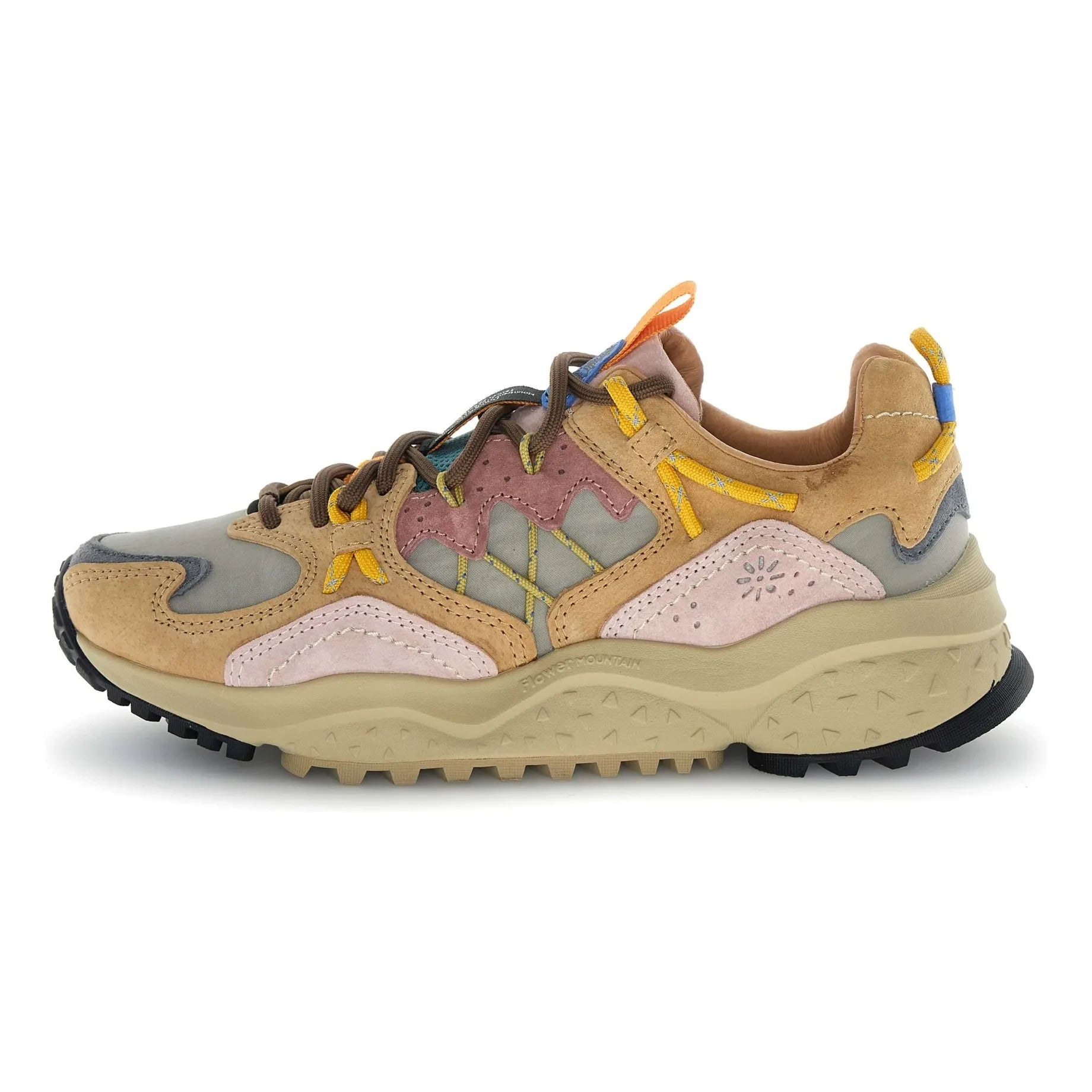 Flower Mountain - Yamabushi Wildleder- und Nylon-Sneaker | Beige