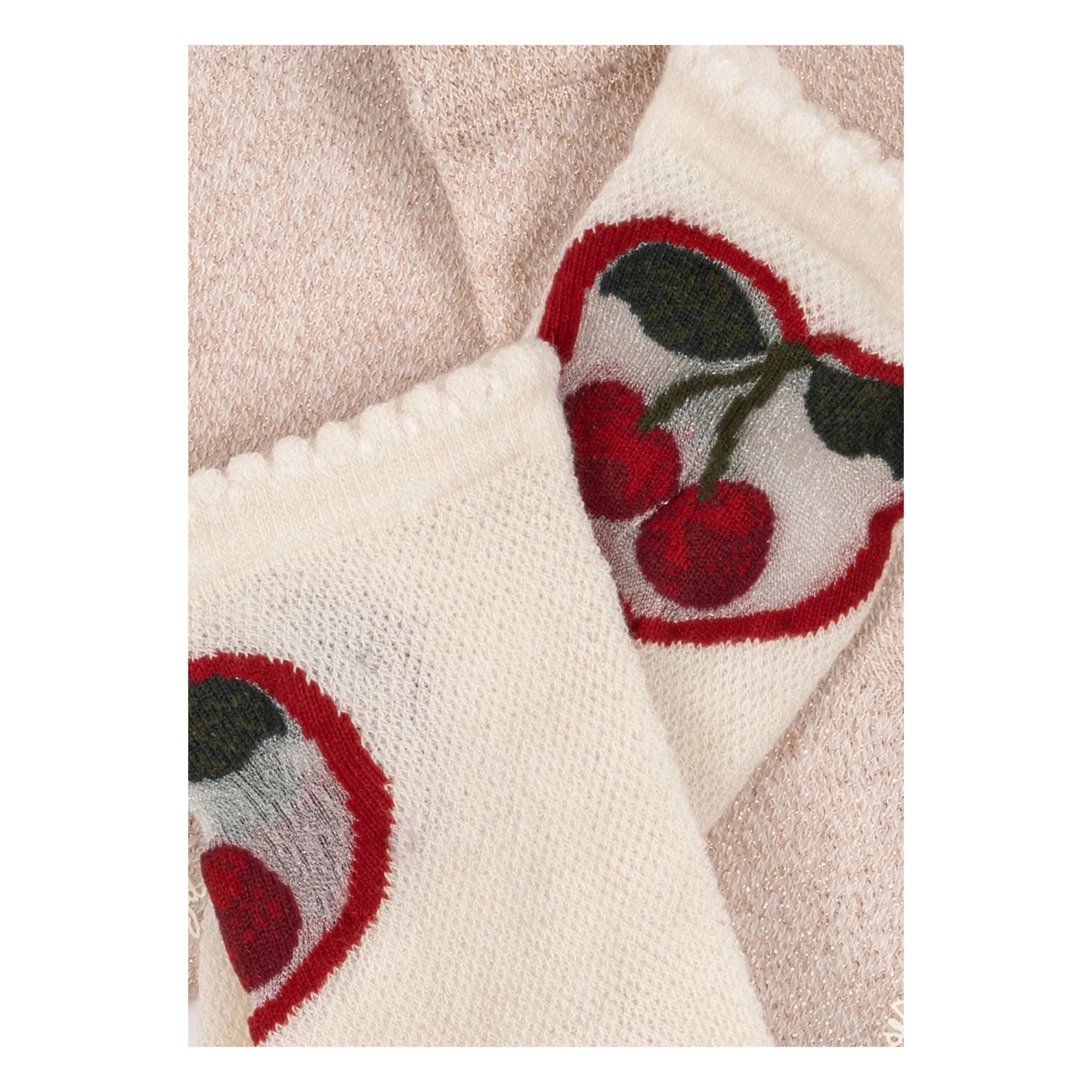 Konges Sløjd - 2 Paar Kirschsocken-Set | Ecru
