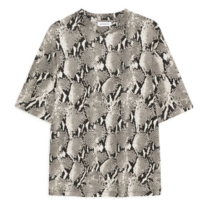 Anine Bing – Avi Python T-Shirt | Grau