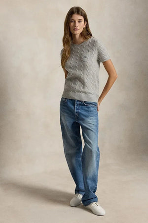 Polo Ralph Lauren Kadın Yün Kısa Kollu Kazak