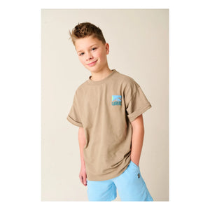 Tumble N'Dry – Solomon Islands Oversize T-Shirt aus recycelter Baumwolle | Sandbraun
