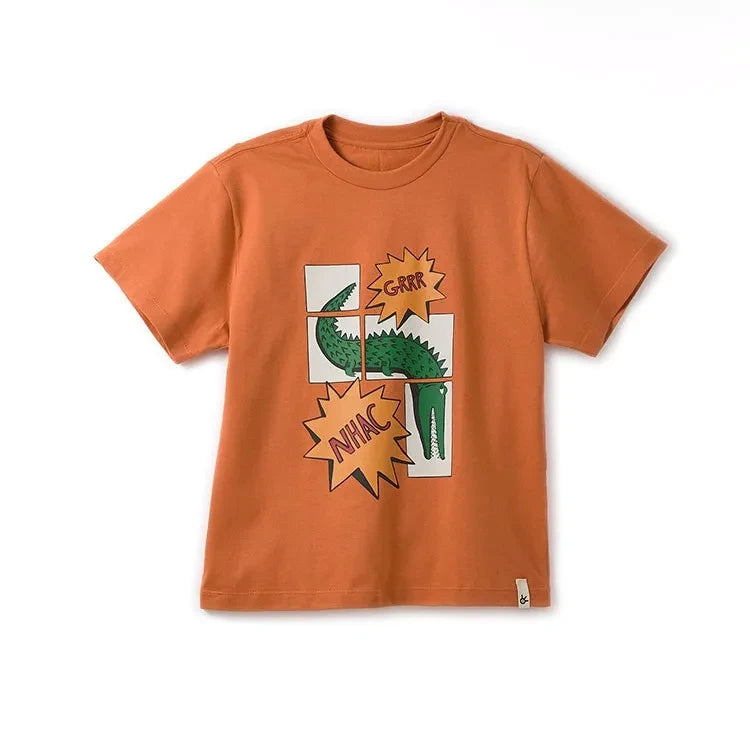 Fabula - Crocodile T-Shirt | Ziegelrot