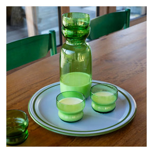 &Klevering - Vano Emaille Tablett | Hellblau