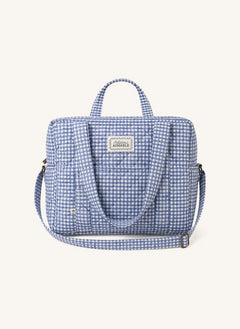 Editions Aimable - Suzanne Wickeltasche | Blaues Vichy Baumwolle