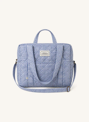 Editions Aimable - Suzanne Wickeltasche | Blaues Vichy Baumwolle