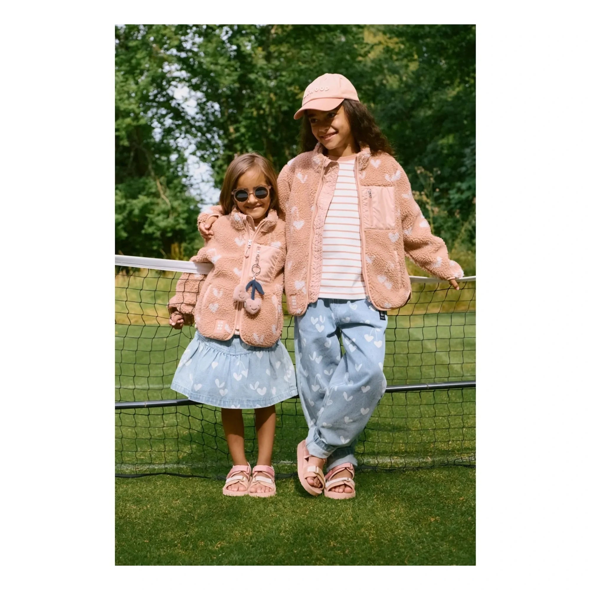 Liewood - Nolan Sherpa Jacke Recycelte Faser Herzen | Rosa