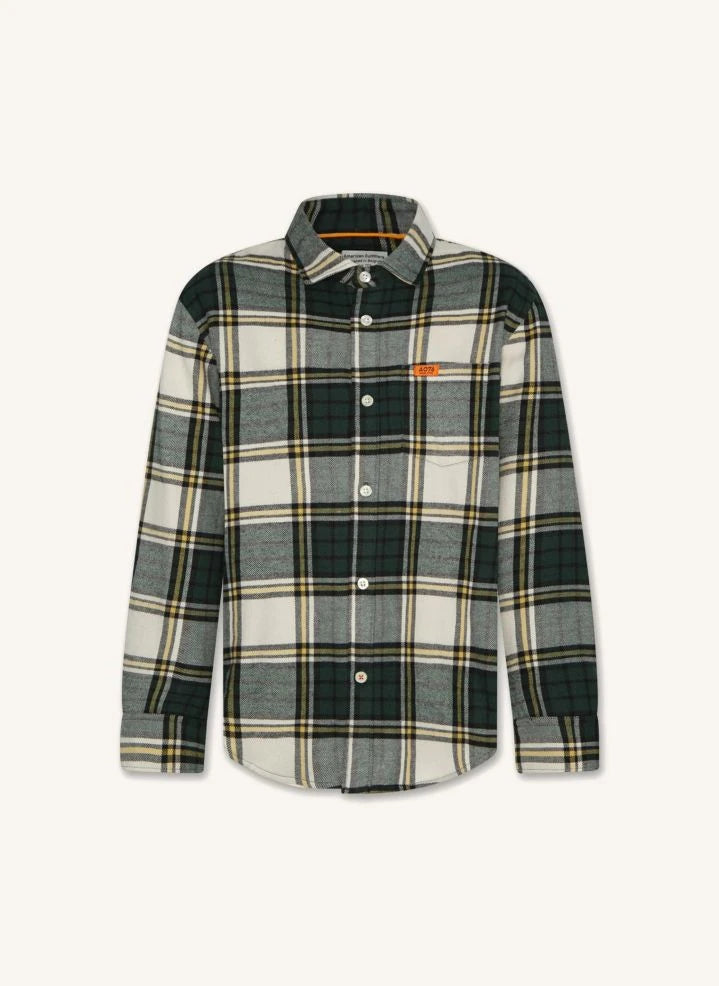 AO76 - Tim Wang Kariertes Hemd | Grün
