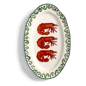 &Klevering - Porzellanteller Sirene Garnele | Grün