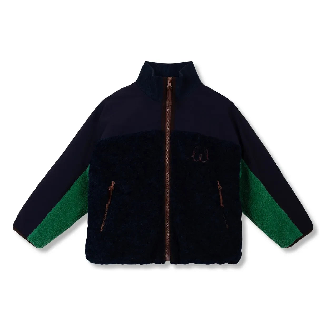Wynken - Jacke im Sherpa-Stil | Marineblau