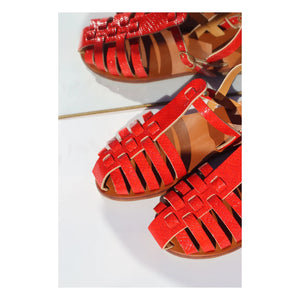 Mama Praïa - Fisherman Lipstick Sandalen | Rot