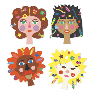 Djeco - Friseur-Sticker-Set