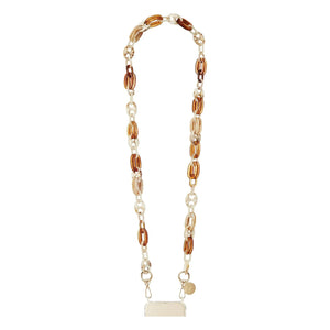 LaCoqueFrançaise - Andy 120 cm lange Kette | Beige