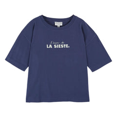 Emile et Ida - La Sieste Bio-Baumwoll-T-Shirt | Dunkelblau