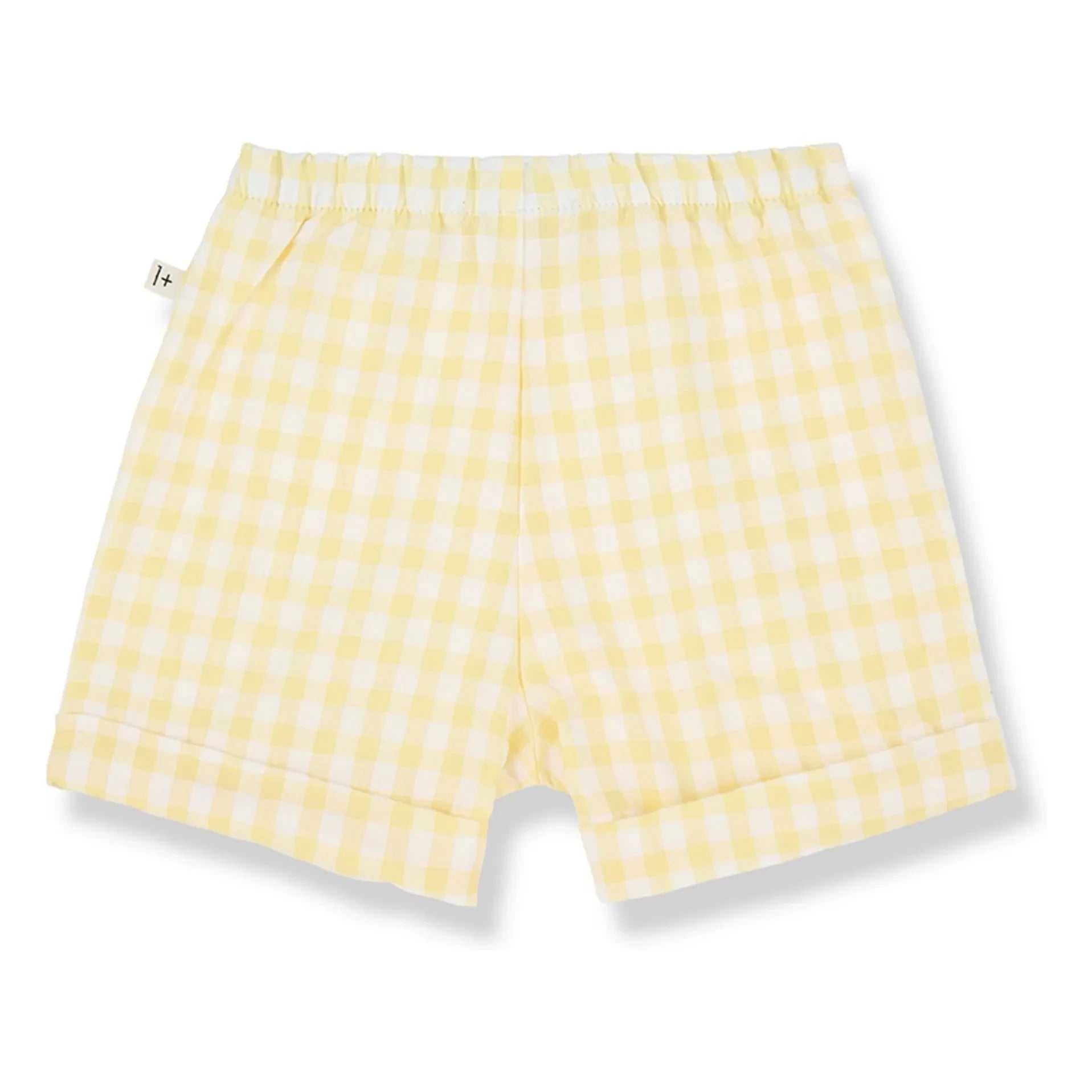 1+ in the family - Bermuda Tinos Vichy Seersucker | Blassgelb