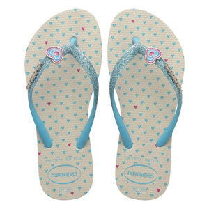 Havaianas - Glitzernde flache Zehentrenner | Beige