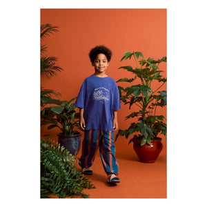 Maison Mangostan - Gestreifte Hose | Marineblau
