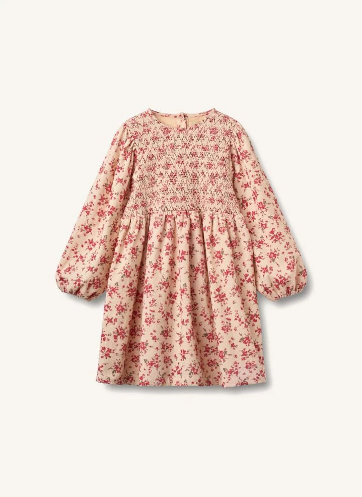 Wheat - Sylvia Fleurie organische Baumwollkleid | Pfirsich