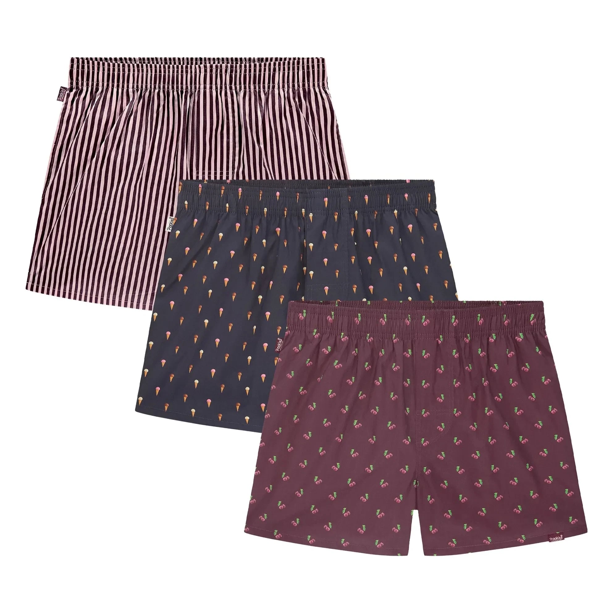 Pockies - Mediocre Boxers 3er-Pack | Mehrfarbig