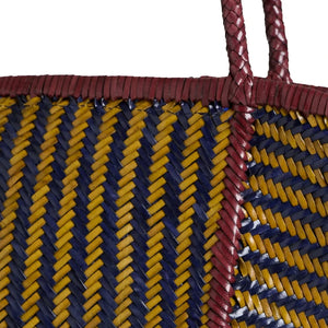 Vipera - Rubens Stripes Ledertasche | Gelb-Curry-Farbe