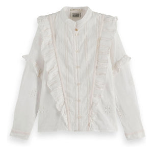 Scotch & Soda - Rüschenbluse | Creme