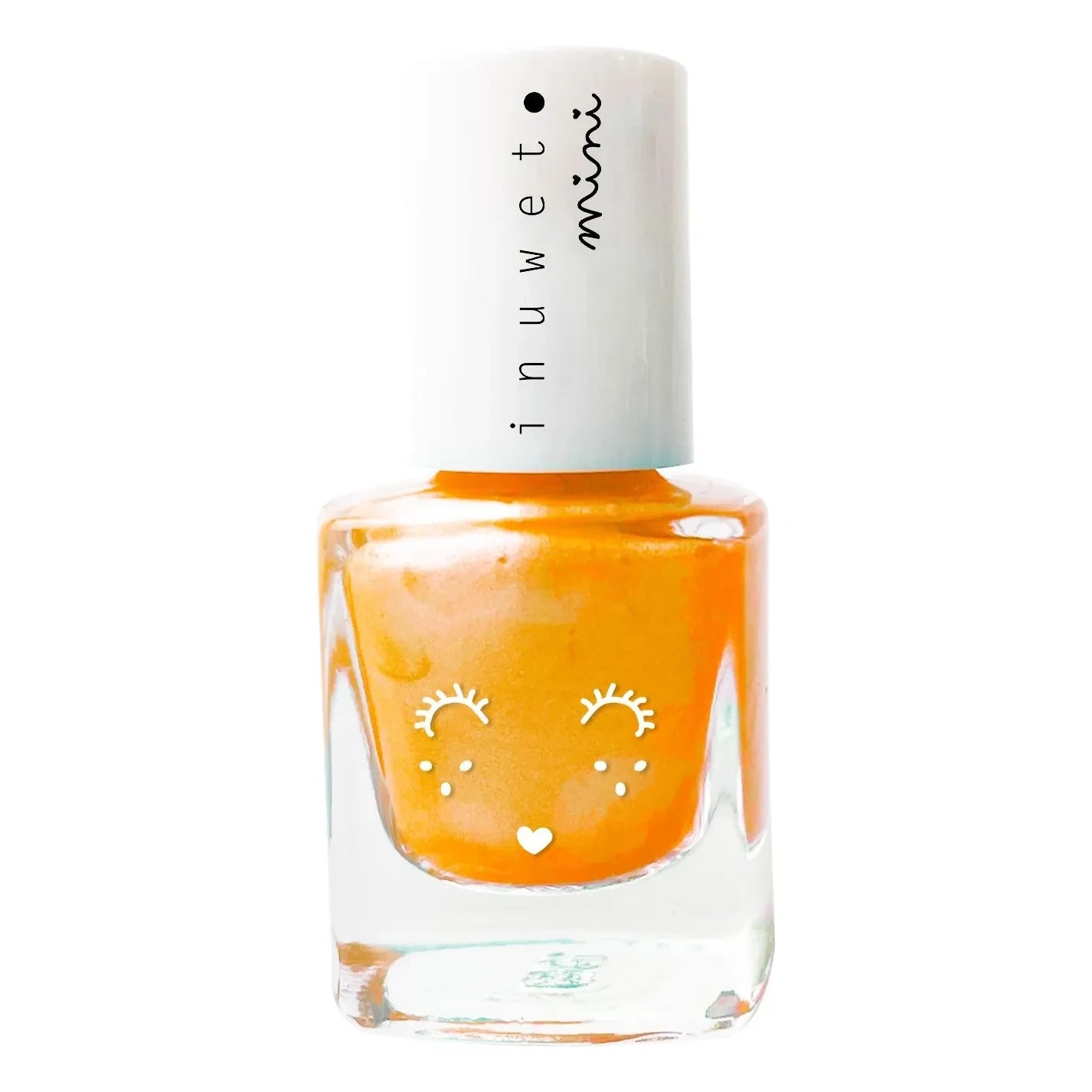 Inuwet - Çocuklar için su bazlı Mango oje - 5 ml | Neon turuncu