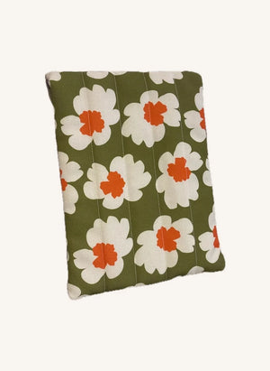 Mini Kyomo - Hibiskus Laptop Hülle - Mini Kyomo x Taxi Brousse | Blau