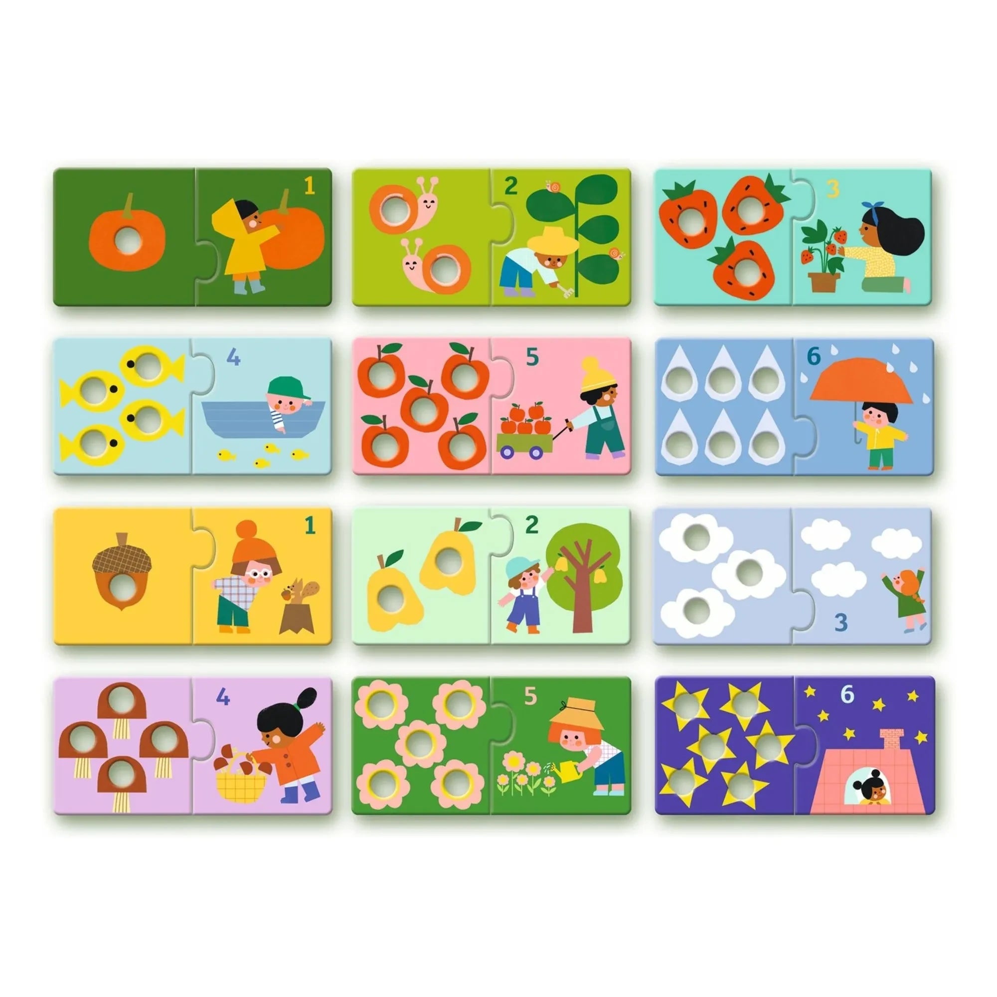 Djeco - Erste Zahlen Duo Puzzle