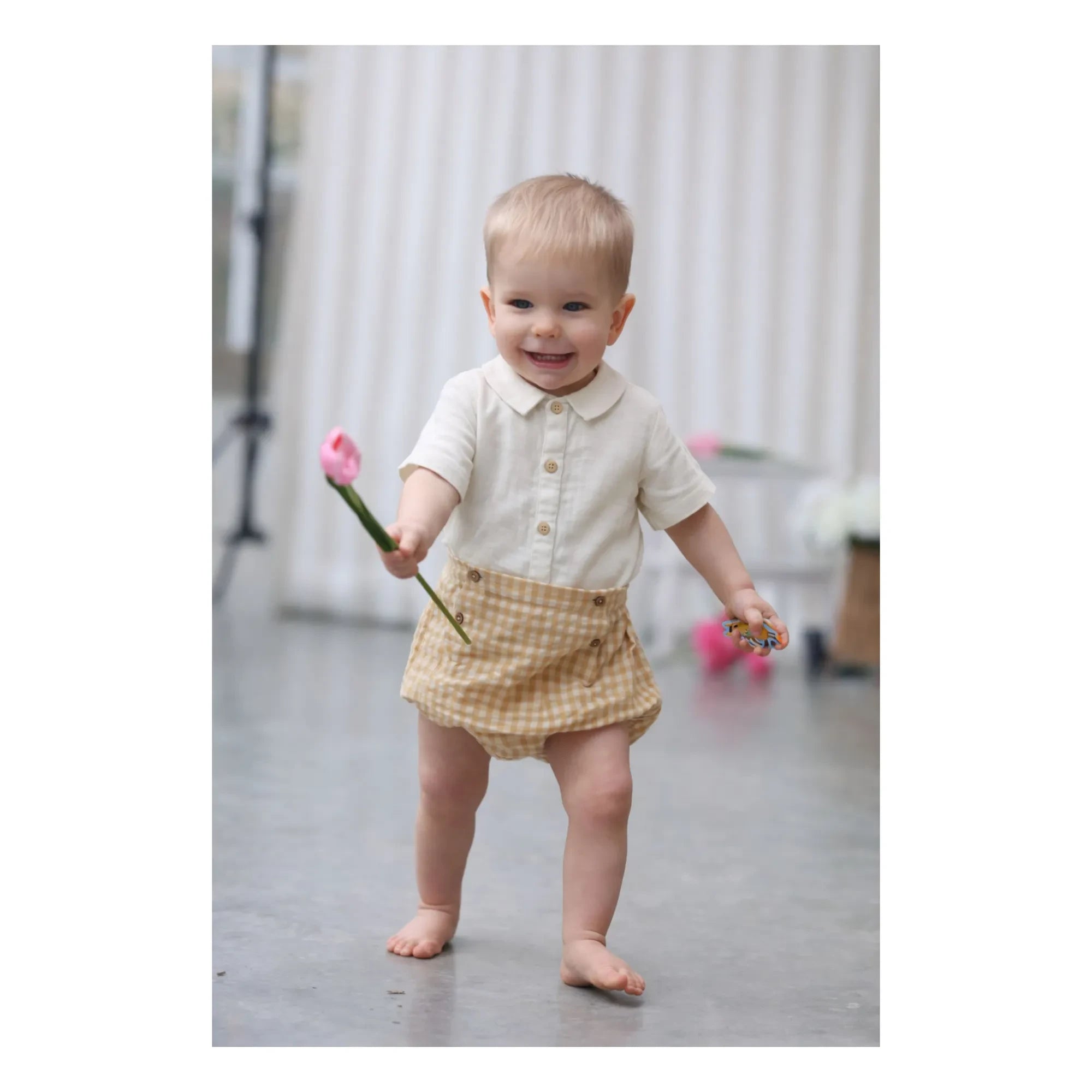 Lililotte - Maxime Bio-Baumwoll-Musselinseiden-Hemd | Ecru