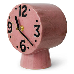 HKliving - Retro-Keramik-Uhr | Rosa