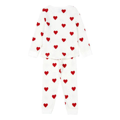 Petit Bateau - Mison Pyjama aus Bio-Baumwolle | Weiß