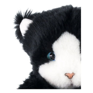La Pelucherie - Gustave Katze Plüsch 25 cm | Schwarz/Weiß