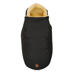 Kaiser - Premium Lammfellfußsack | Schwarz