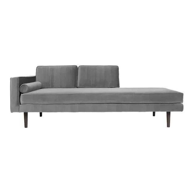 Broste Copenhagen - Wind Samt Lounge Sessel | Steingrau